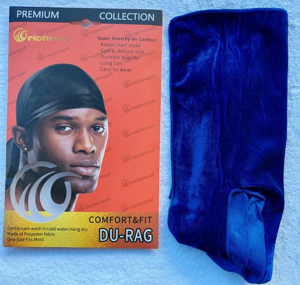 Richroot Royal Blue Velvet Durag