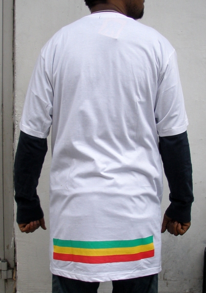 RR 3 STRIPE HVIT TALL TEES