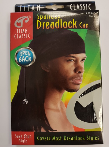 Spandex Rasta Dreadlock Open Cap