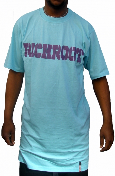 TALL TEE by  Rich Root (sky/purple)