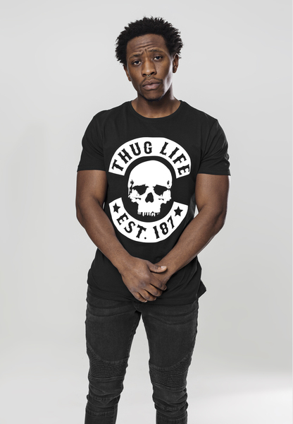 Thug Life Skull Black Tee