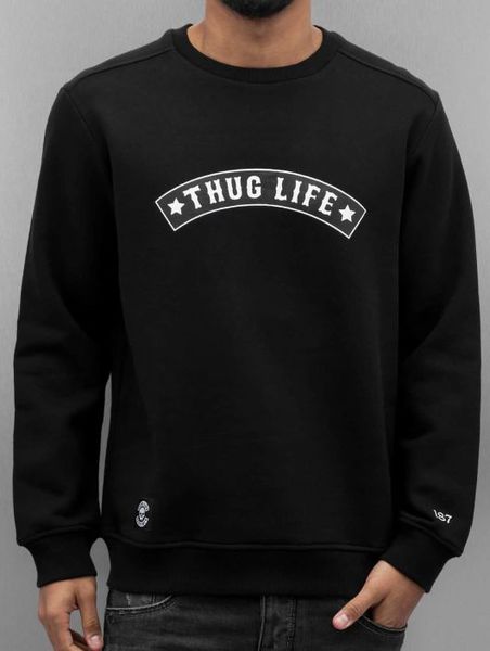 Thug Life Sort College genser