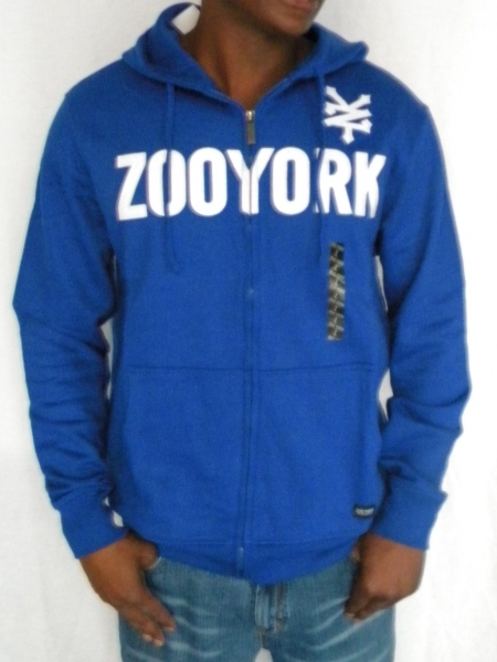 ZOO YORK NYPD BLÅ HOODY