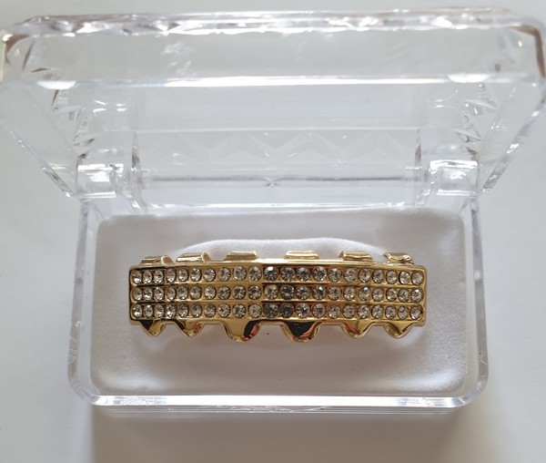 Gold Plated Bottom Teeth- Bling High Shine Removable Hip Hop Teeth