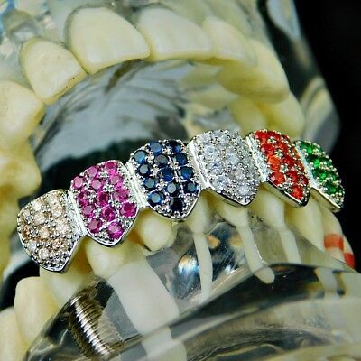 Grillz - Multi colors - Bottom Side Bling Fake Hip Hop Teeth